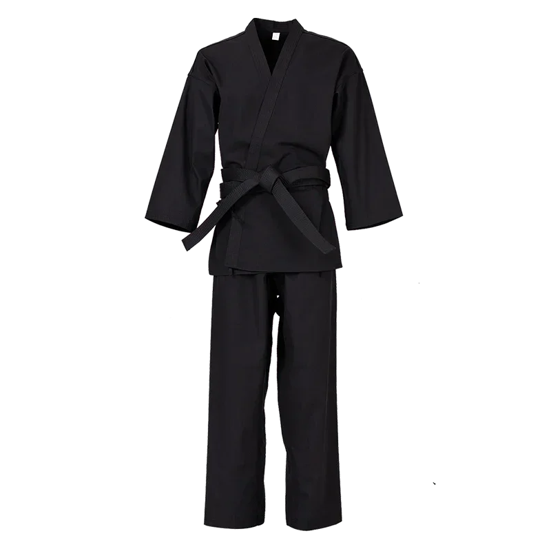 

2024 Karate Uniform Kids and Adults Student Karate Gi Martial Arts Uniform Free Belt Judo Gi Black White Judo Accesorios Judo Gi