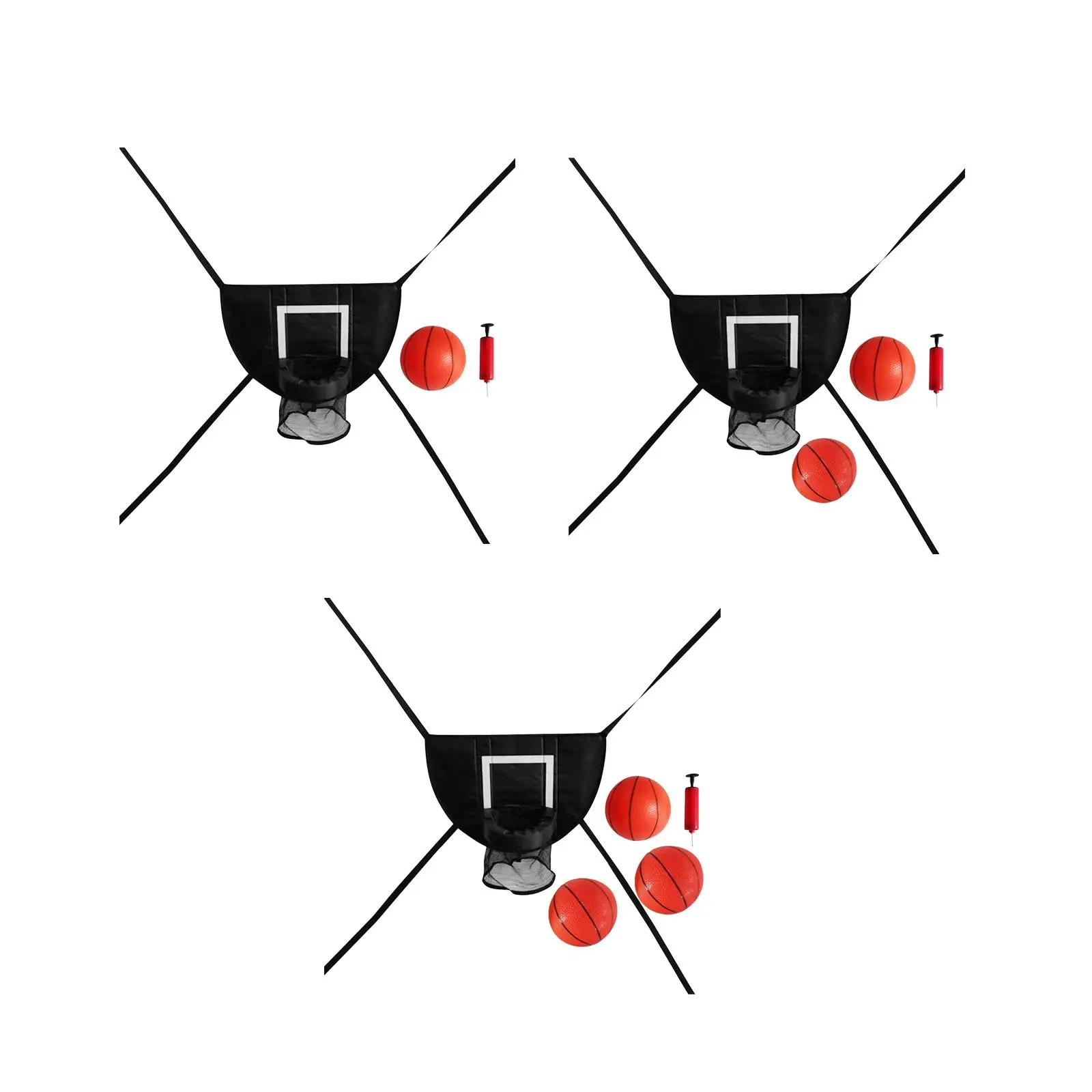 ミニトランポリンバスケットボールフープ、トランポリンアタッチメントアクセサリー、防水ダンクスポーツおもちゃ軽量バックボード、