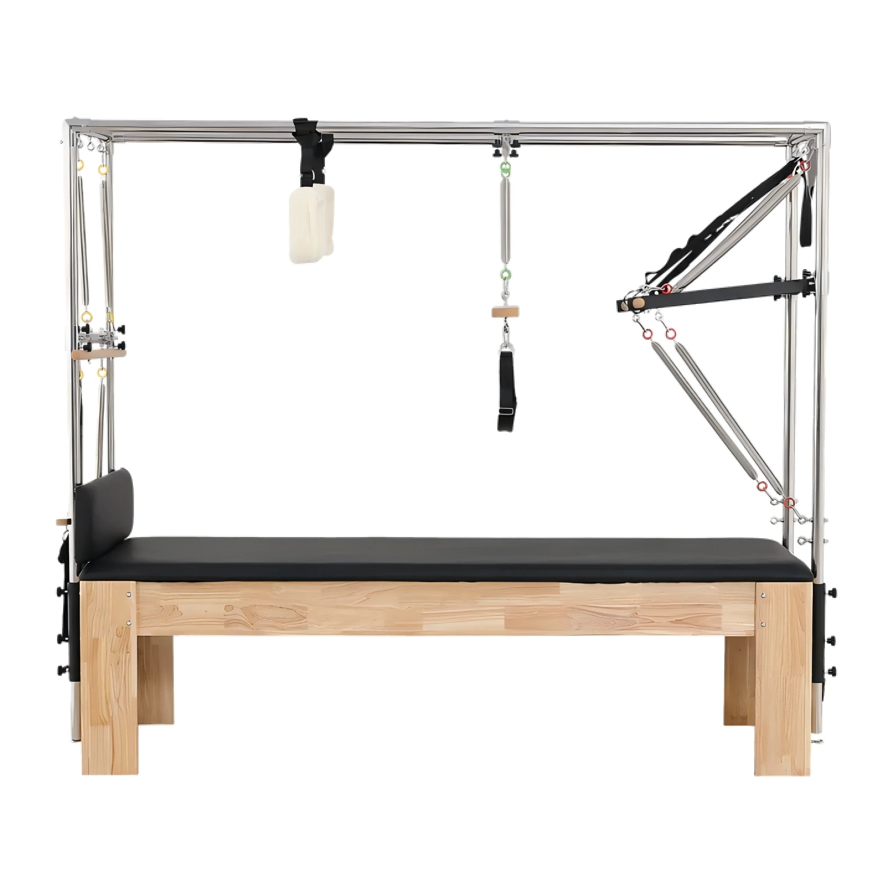 Deren Pilates EquipmentHigh Quality Maple Wood Cadillac Exercise Bed Reformer Durable Core Training Reformer Tower Pilates Cadil