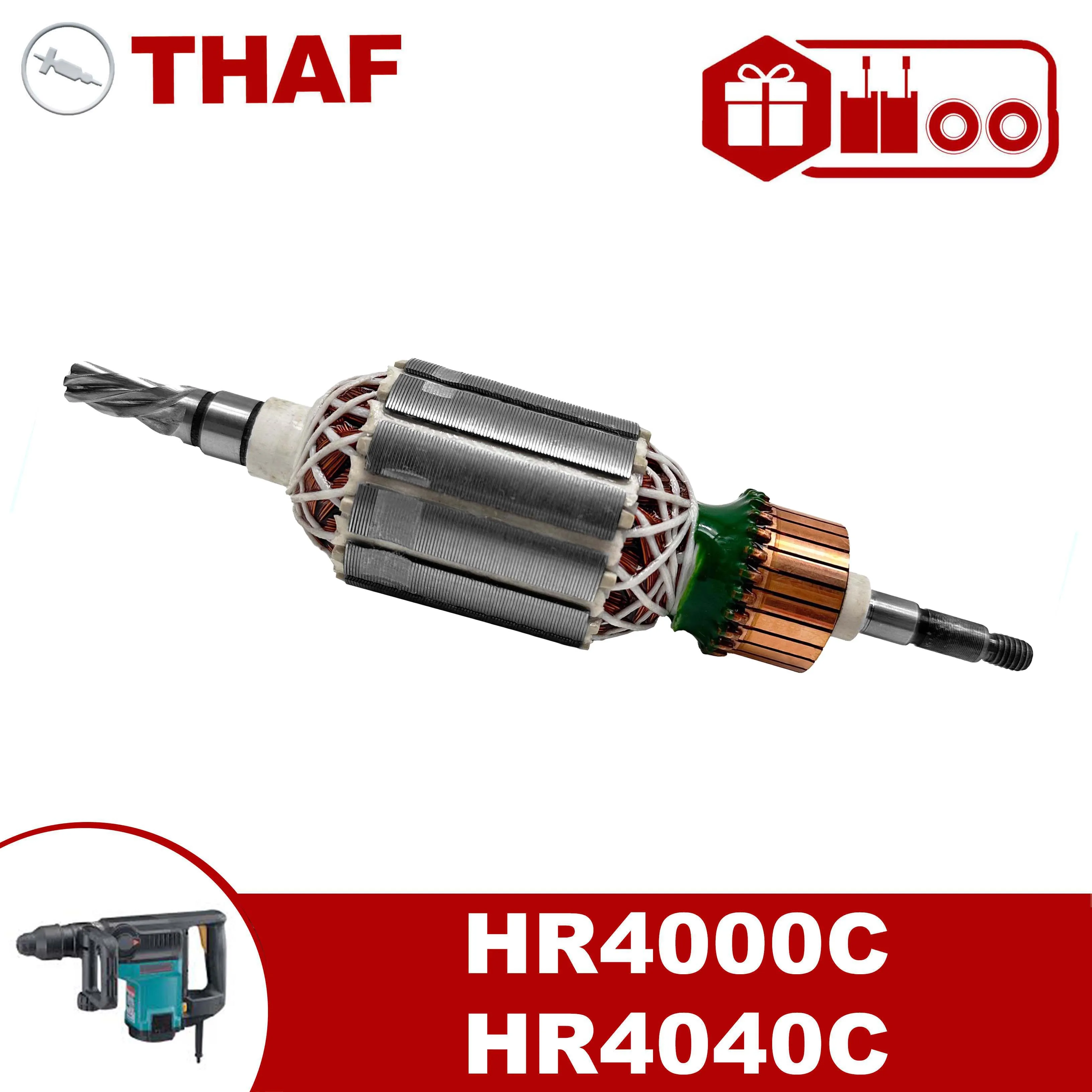 AC220V-240V Armature Rotor Anchor Replacement for Makita Rotary Hammer HR4000C HR4040C