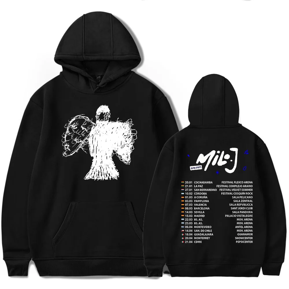 

Milo J 2024 Tour Merch Hoodies Sweatshirts Men Women Popular Graphics Print Unisex Trendy Casual Streetwear Sweatshirt Clothes