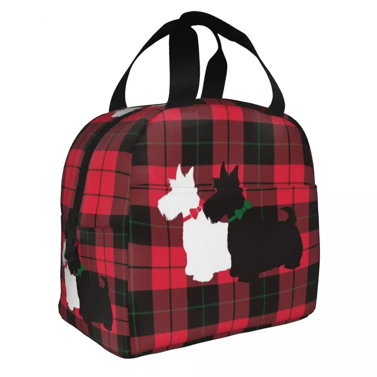 Sacos de Almoço Térmico para Homens e Mulheres, Scottish Terrier Tote, Sacos De Armazenamento De Alimentos, Impermeável, Vintage, Scottie Dog, Piquenique, Viagem