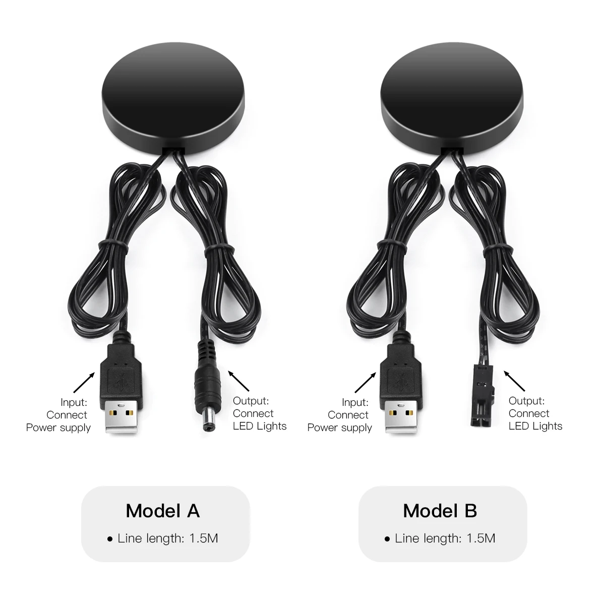 حار USB بالطاقة 5 فولت عكس الضوء اللمس واليد محس حركة التبديل اختراق 25 مللي متر الخشب الزجاج الاكريليك LED باهتة لشريط LED الخفيف