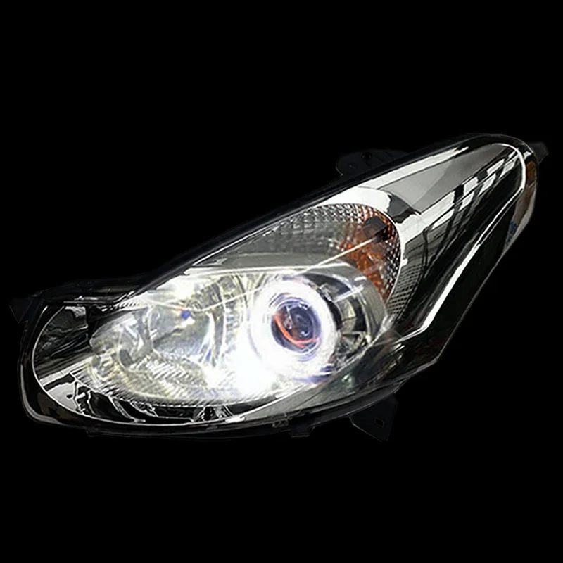 Customized Full LED Headlights For Citroen C2 2006-2012 Bi-xenon Projector Lens Front Lamps With DRL