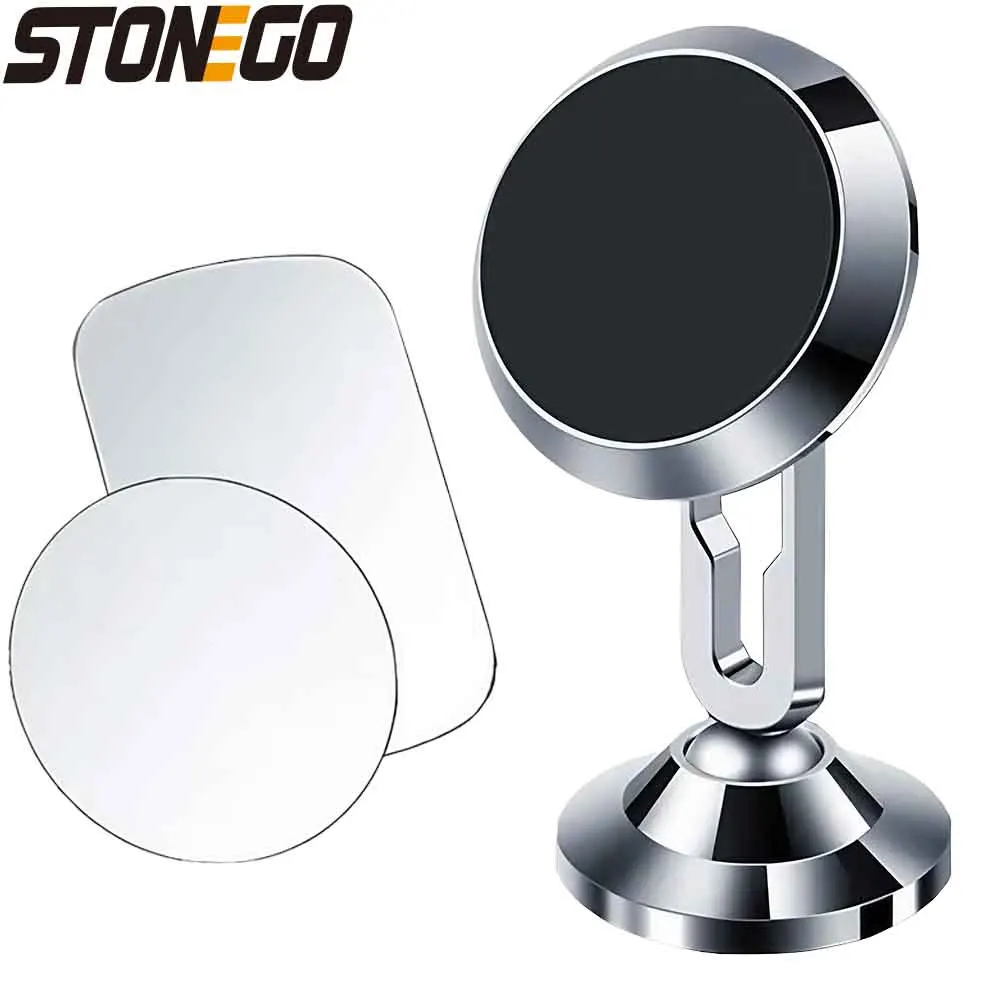 360 Degree Universal Magnetic Car Phone Mount, Magnetic Holder, Phone Navigation Stand, Phone Accessories.