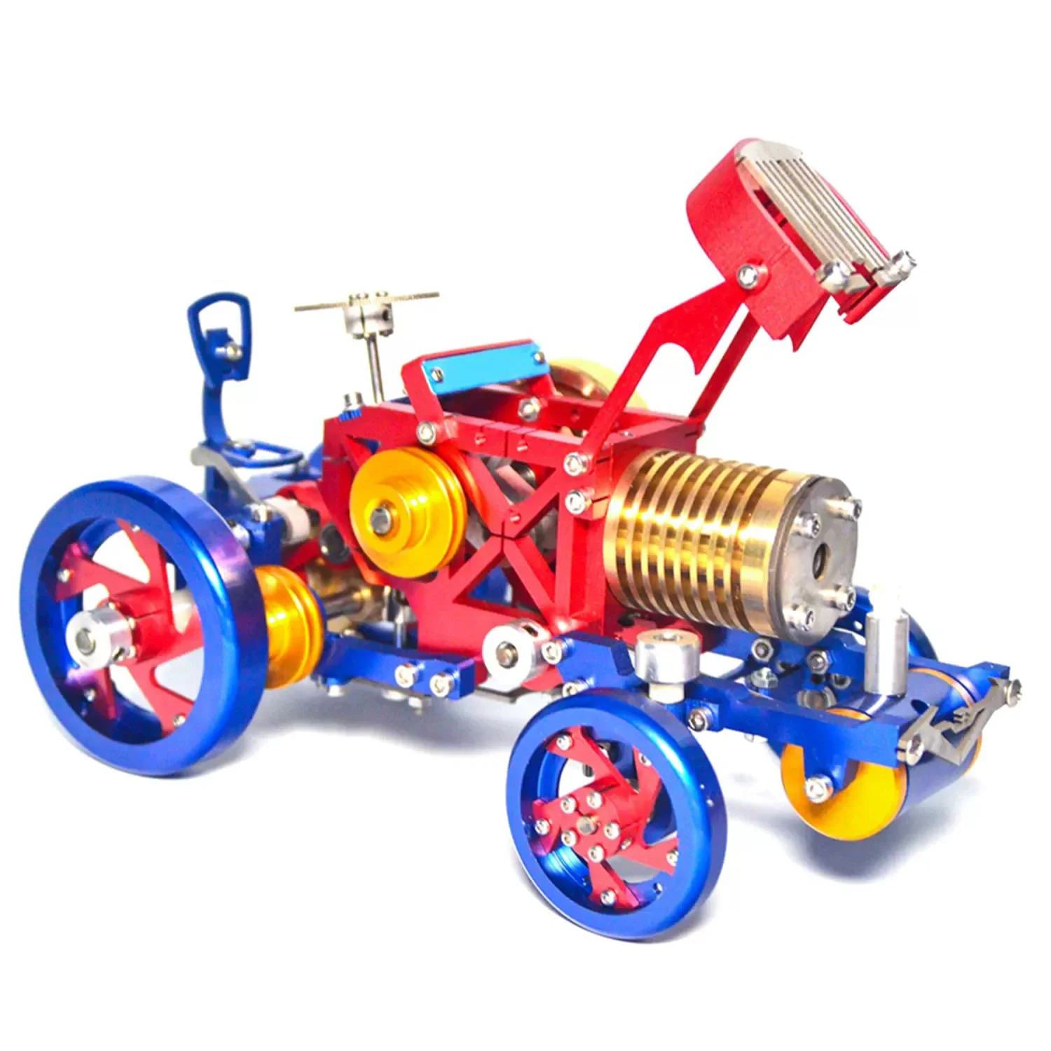 Stirling Engine Tractor Vacuum Fire Suction Metal Stirling Engine Model Precision Mechanical Model Science and Education Toys