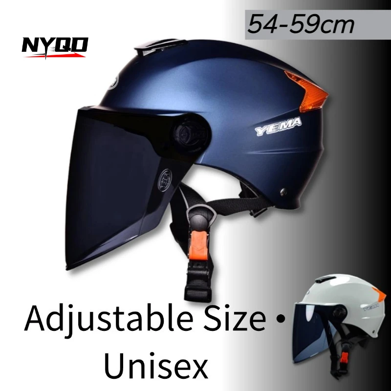 

Сертифицированный 3C полушлем, унисекс, летний, для мотоциклов и электроскутеров, с защитой от солнца