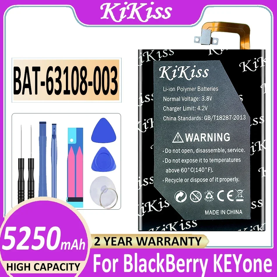 

Аккумулятор KiKiss 5250 мАч TLP034E1 BAT-63108-003 для BlackBerry Keyone/Alcatel DK70 DTEK70, встроенный литий-ионный аккумулятор