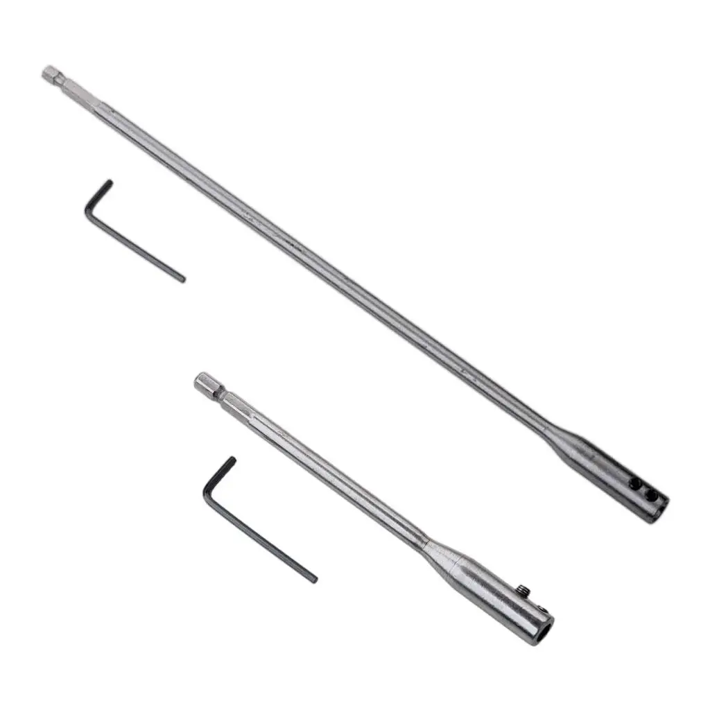 Drill Bit Extension Long Handle Conversion Rod with Wrench Extension Bar for Wood Turners