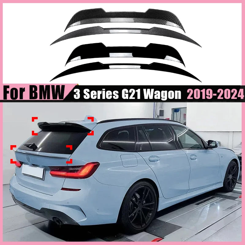 

Rear Roof Spoiler Middle Wing for BMW 3 Series G21 Wagon 2019 2020 2021 2022 2023 2024 2025 Rear Trunk Spoiler Body Kit Tuning