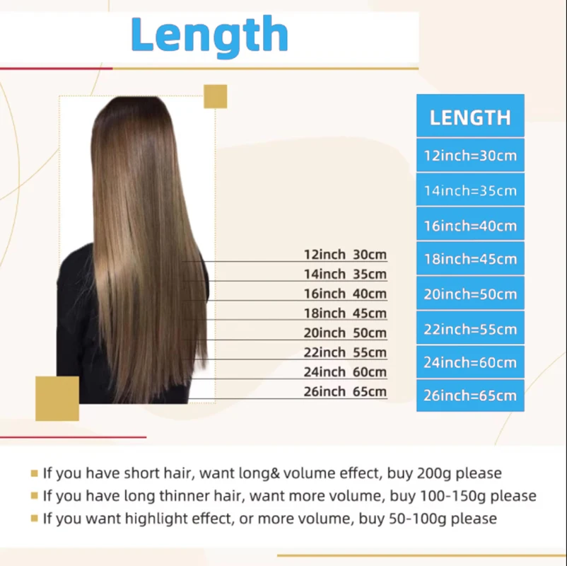 Extensiones de cabello con Clip de 70-120 gramos, cabello Natural Real, conjunto recto Remy, 7 Uds., extensiones de cabello humano con Clip brasileño