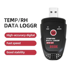 Registratore di dati di umidità della temperatura USB registratore di temperatura ad alta precisione per il laboratorio di trasporto refrigerato di stoccaggio del magazzino