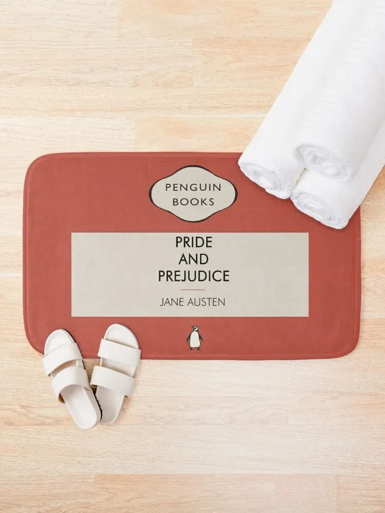 Penguin Books Pride and Prejudice Jane austen Bath Mat Anti-Skid Shower Bathtub Anti Slip Mat