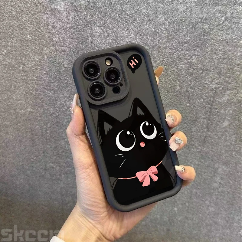 حافظة لهاتف آيفون 16E 16 15 14 Pro Max 13 12 11 8 7 Plus X XR XS Max غطاء سيليكون غير لامع