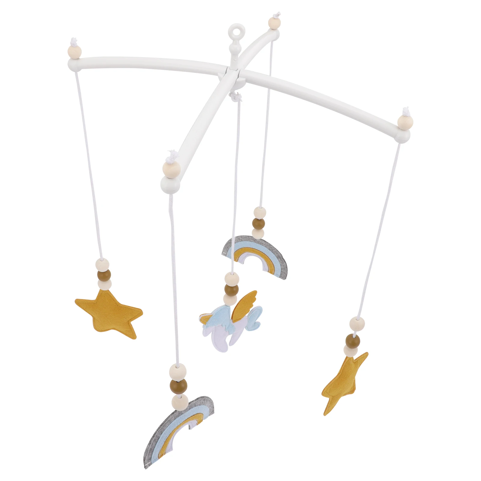 Campana per culla Decorazione per cameretta per bambini Giocattoli appesi per neonati Sedile per neonato Culla in feltro Appendiabiti mobile