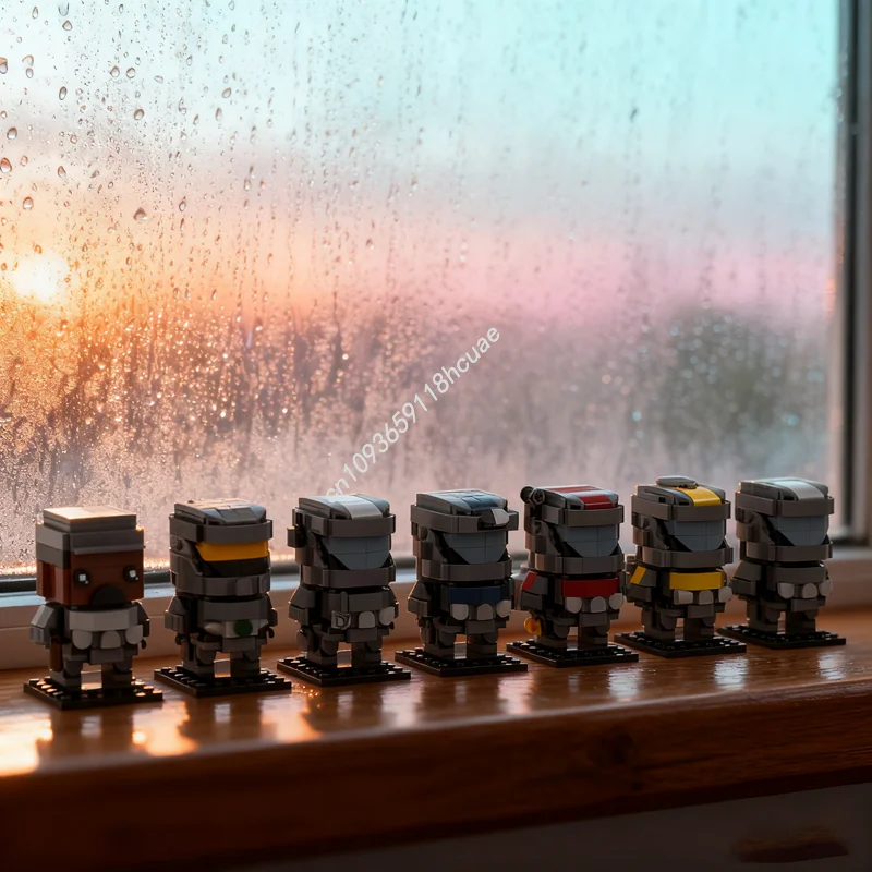 

1129 шт. MOC Halo 3 ODST Squad Alpha Nine Модель игрушки Строительные блоки Сборка DIY Образование Рождественский подарок на день рождения