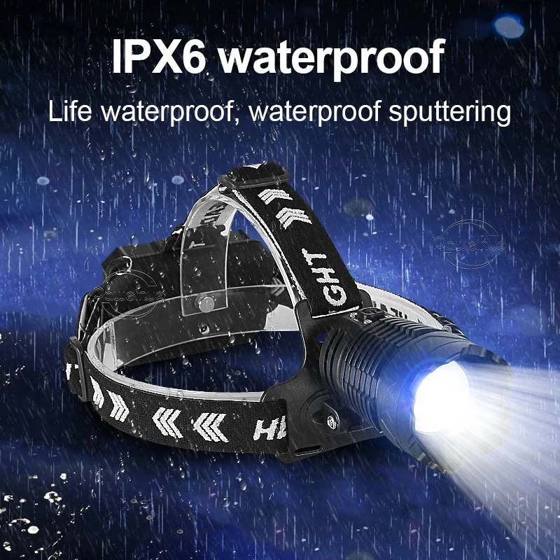 Strong Light LED Headlight USB Rechargeable Lamp Outdoor Headlamp Fishing Head Torch Waterproof Work Light For Fishing Camping