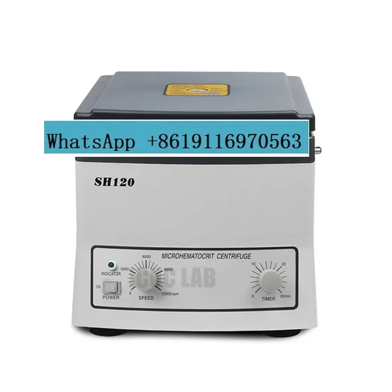 SH120 Tabletop Micro Haematocrit School Laboratory Blood PRP Centrifuge Machine