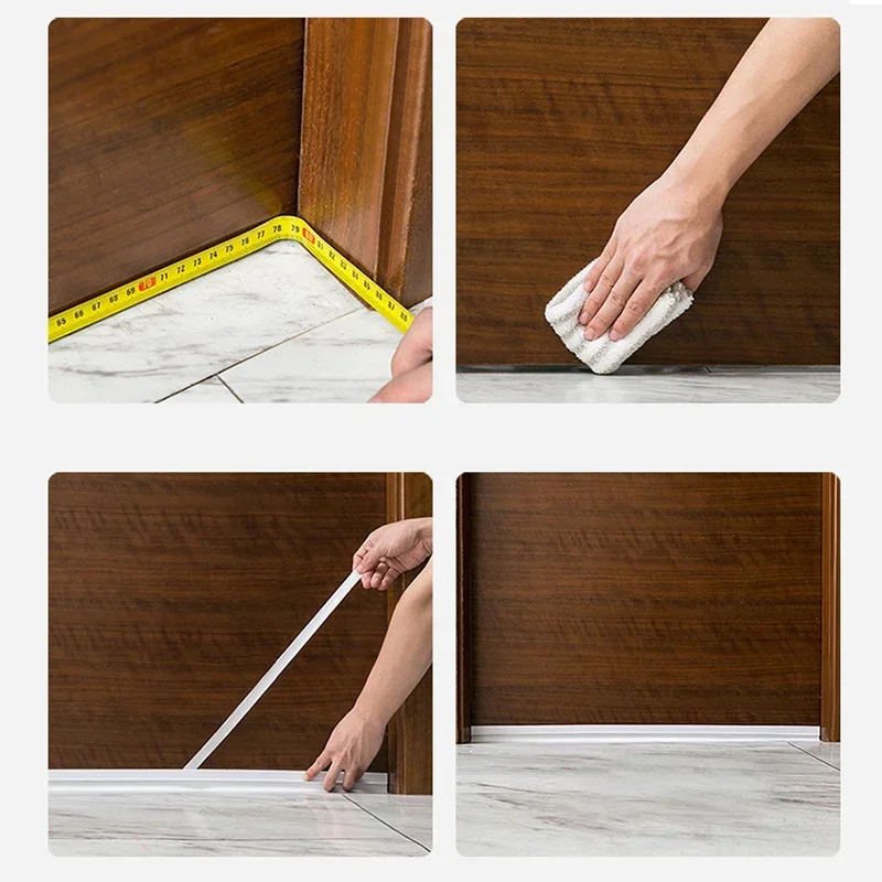 

Нижняя уплотнительная лента для двери из ПВХ, самоклеящаяся звукоизоляционная пробка под дверной защитой для стекла/окна, сильная адгезия, дверной стопор