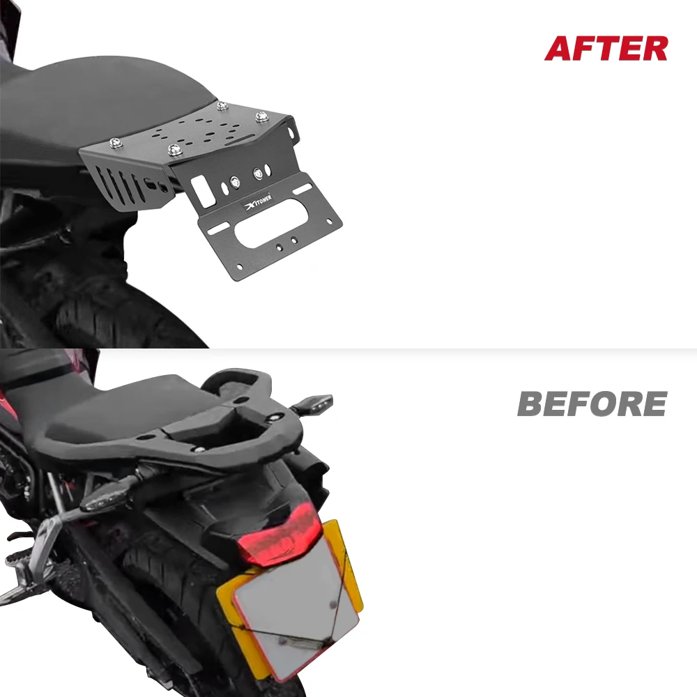 For Triumph Tiger 900/850 sport 2020 2021 2022 2023 2024 2025 Motorbike License Plate Holder Bracket Tail Tidy Fender Eliminator - view 6