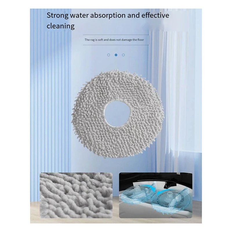 Bolsa de polvo para mopa Ecovacs Deebot X5 PRO, consumibles, cepillo de rodillo lateral, elementos de filtro, accesorios para Robot de barrido