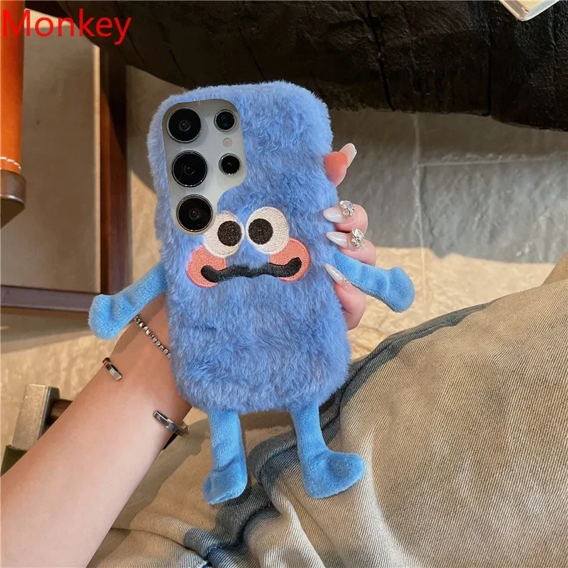 

Мягкий чехол для телефона с 3D милой плюшевой куклой для nfinix Smart 8 7 5 4 Spark 20 10 9 8C 7T 6 GO 2024 2023 Зимний забавный пушистый силиконовый чехол