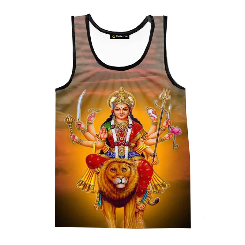 

Hindu Lord God Vishnu 3D Printed Tank Tops Men Women Summer Casual Sleeveless Shirts Hip Hop Streetwear Gym Hawaii Beach Top Tee