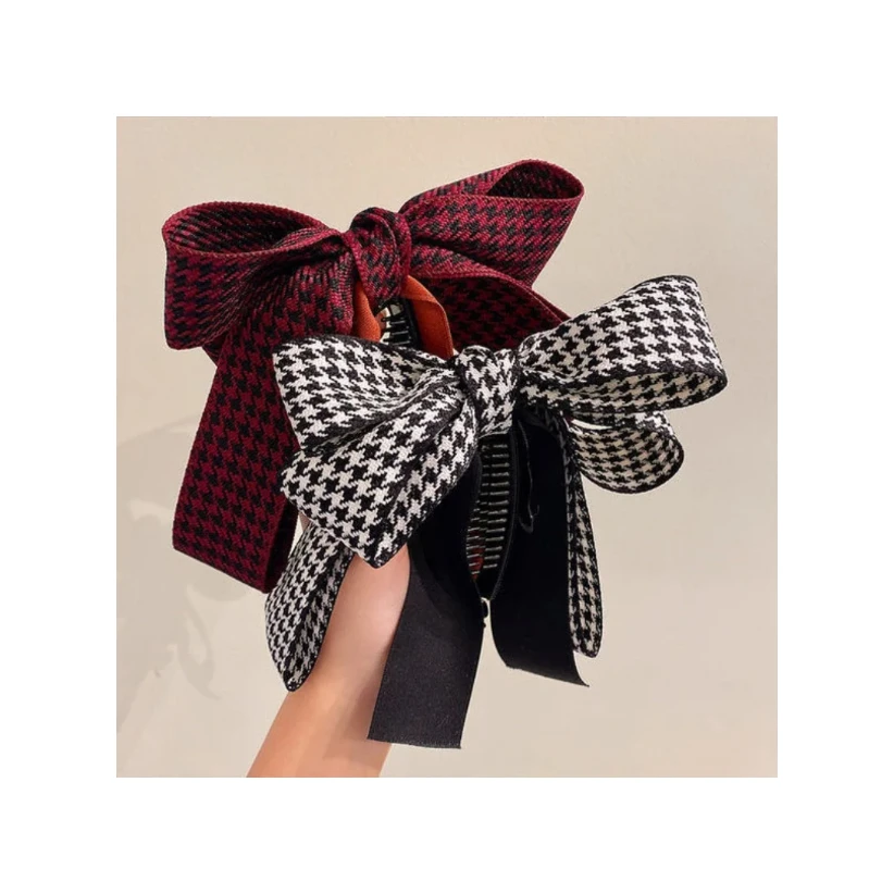 新しいバナナヘアクリップ女性弓帽子バナナヘアピン韓国生地アートヘアグリップシンプルなヘアバレッタヘッドバンド帽子