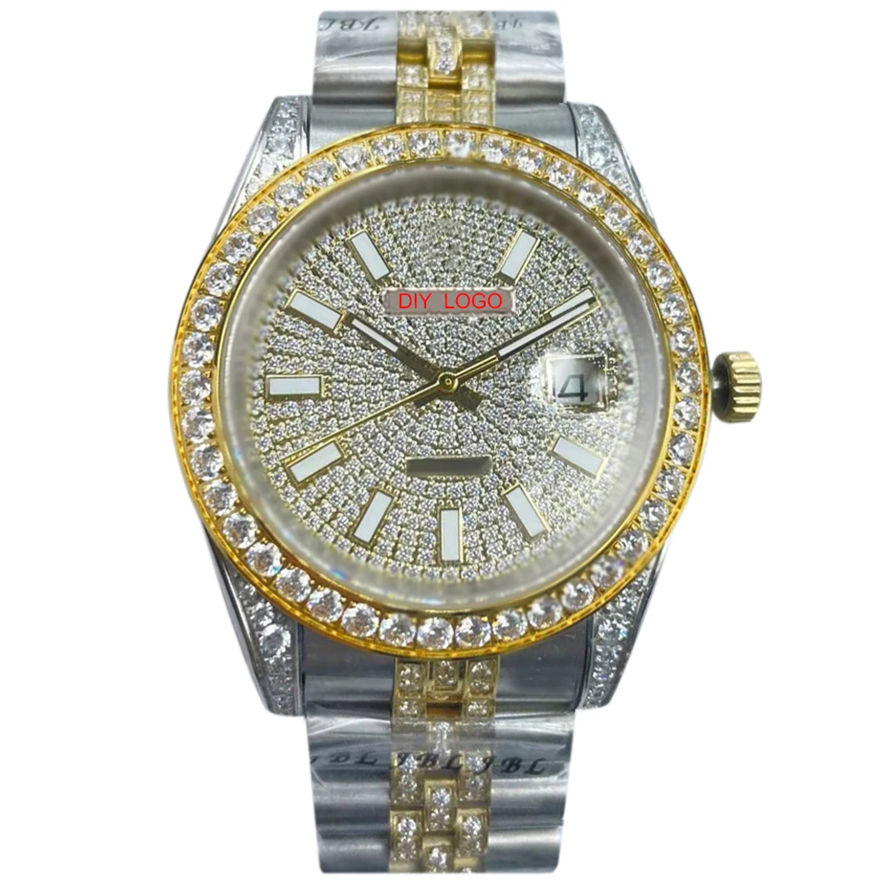 41 mm Opulent Diamond Watches Men – Ideal for Business and Casual Wear, Unique Regalo para Hombre，men gifts for birthday