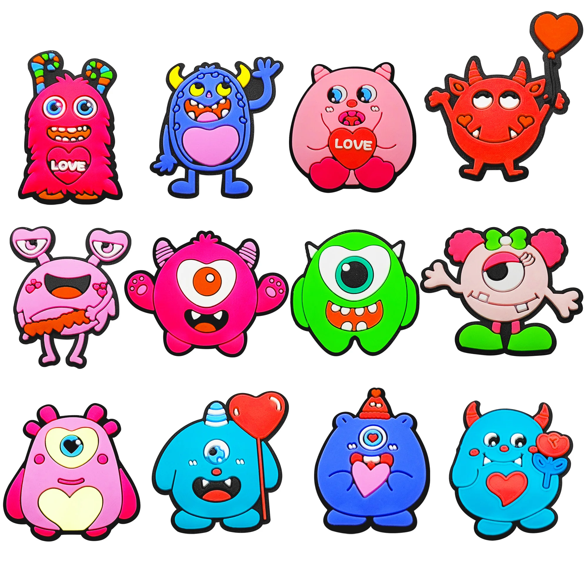 6-21pcs/SET Disney Monsters University Series for Cartoon Shoe Charms Accessories DIY Decoration for Classic Clog Kids Gifts