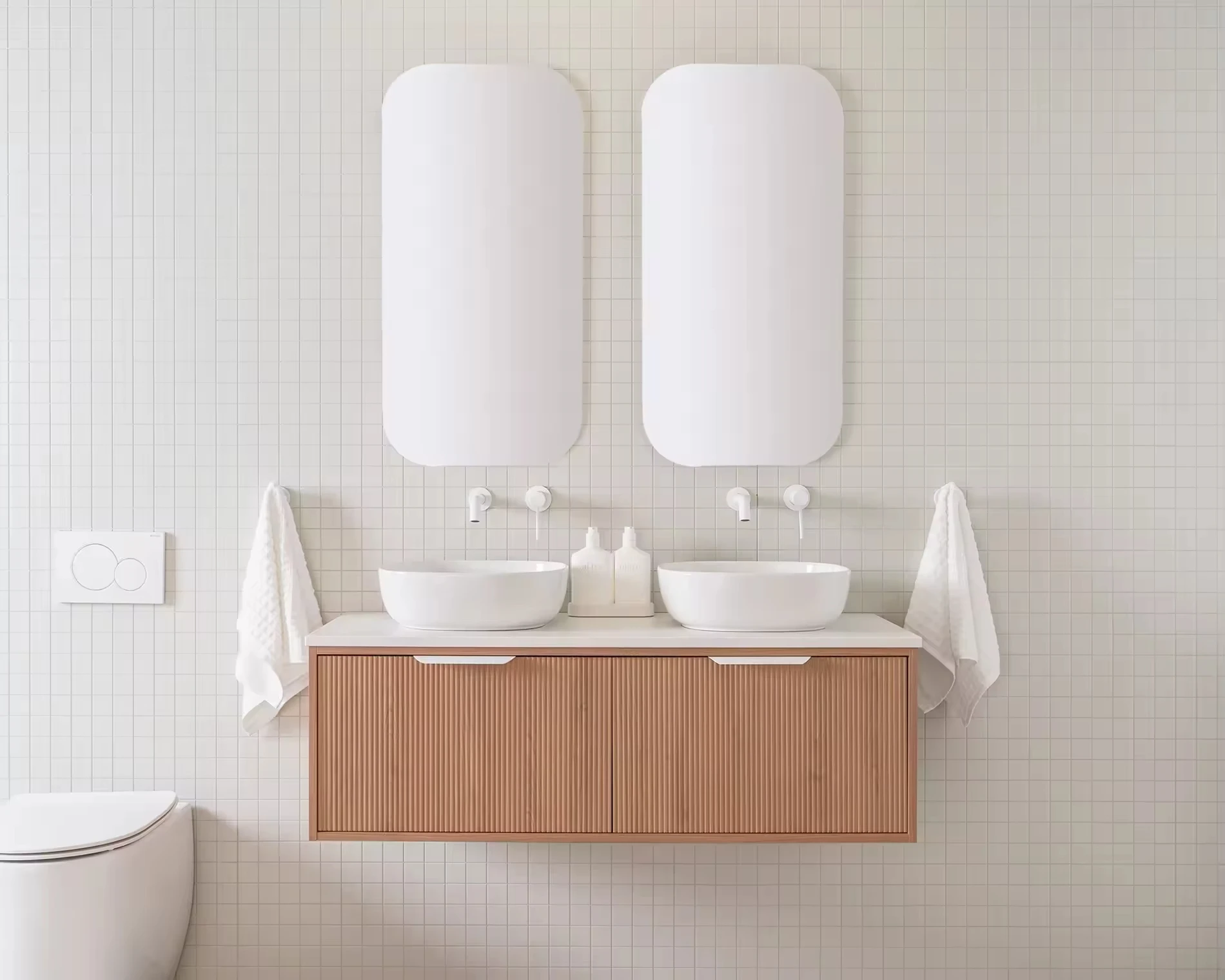 /Chinese Hot Sale High Quality 52 Inch Sinks Floating Wall Mount Bathroom Basin Cabinet Furniture Bathroom Vanity With Sink