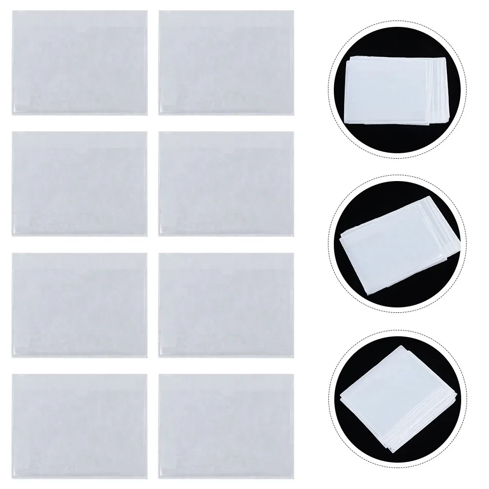 

30 шт. прозрачных самоклеящихся держателей для карт, прозрачные карманы для этикеток, органайзеры для визиток