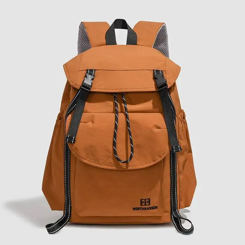 

Новинка весны 2024, повседневный женский модный рюкзак с цветными блоками, дорожные спортивные двойные сумки на плечо, большой вместительный рюкзак на шнурке