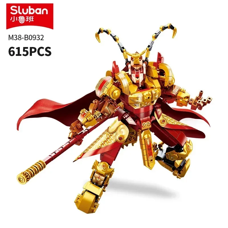 Wukong Building Blocks Monkey King Mecha Great Sage Equal To Heaven Golden Hoop Stick Figure Model Brick Kids Toys Birthday Gift