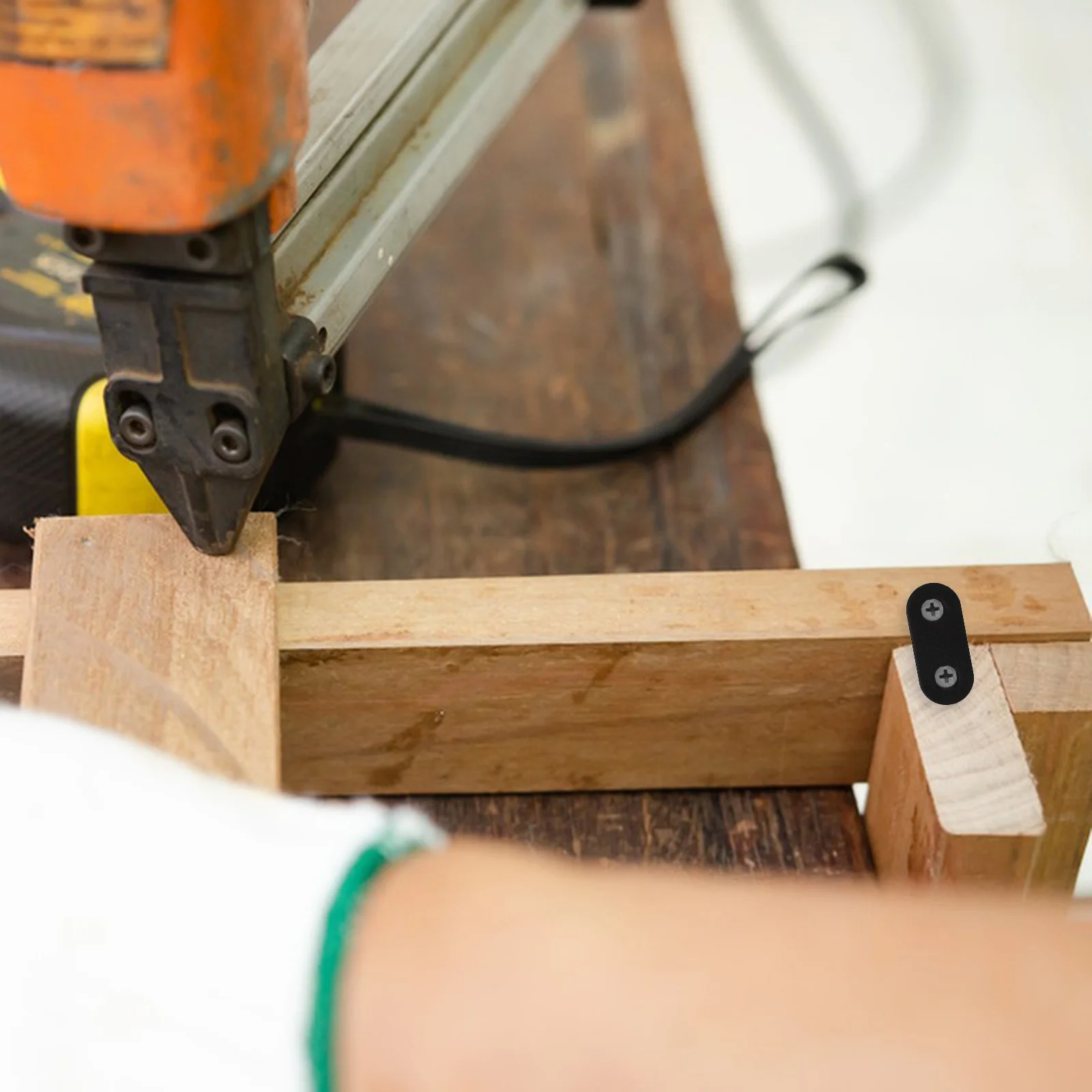 

16Sets Straight Brackets for Furniture Shelves Cabinets Enhanced Stability Durable Metal Mending Plates Connectors