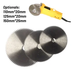 110/125/150mm Saw Blades Wood Plastic Metal Cutting Disc Woodworking Circular  Blade For Angle Grinder Power Rotary Tools 1pc