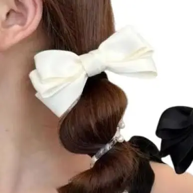

Elastic Elegant Bowknot Hair Ties Ponytail Holder Accessories Braided Telephone Wire Hair Ties Pearl Spiral Hair Bands For Women