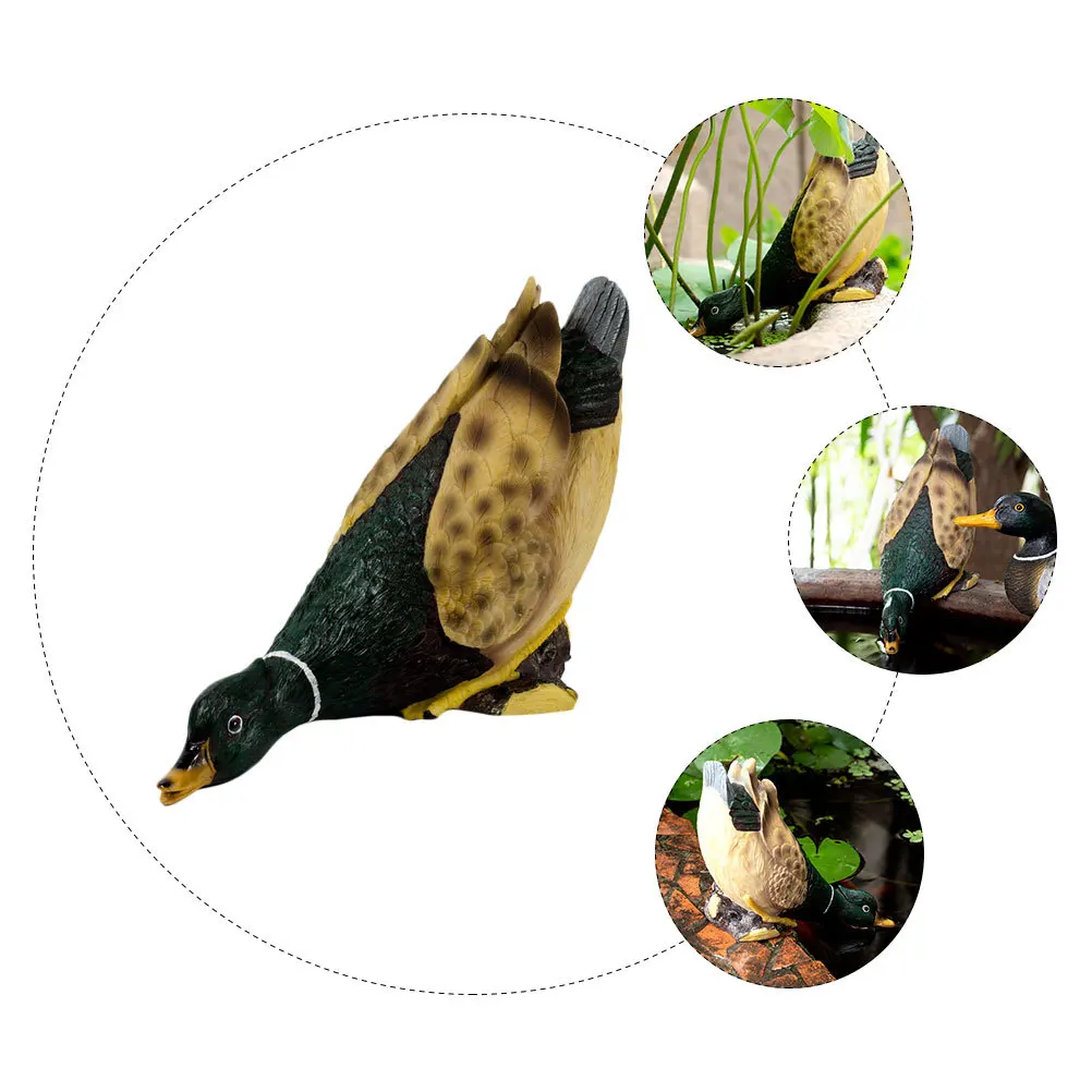 

1Pcs Green Ornament Resin Craft for Garden Yard Decoration Lifelike Adornment Creative Landscape Art Adornment