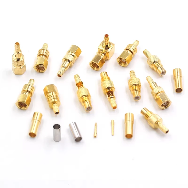 1pcs SMC-J-K-KW-1.5 Wiring Male and Female Head Signal Sensor Connector Inner Pin Inner Hole Feedline RF Connector