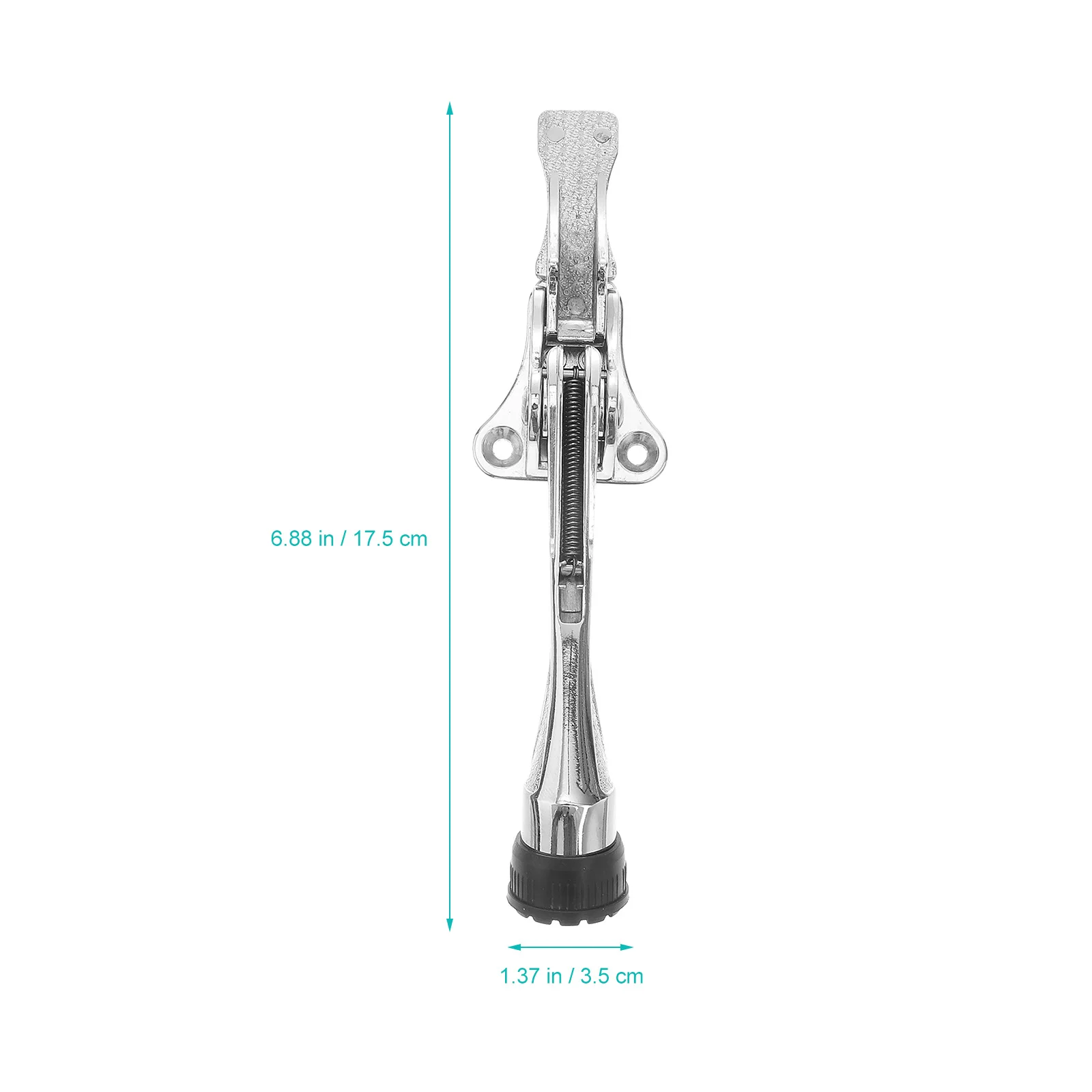 

Kickdown Door Stopper Heavy Duty Zinc Alloy Pedal Stops Silent Anti Collision Rubber Tip Adjustable Knob Doors Sturdy