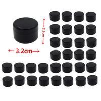 10 Pieces 10g 10ml Plastic Cosmetic Cream Filling Jar Light Proof Nail Polish Packing Black Travel Bottle Empty Small Capacity