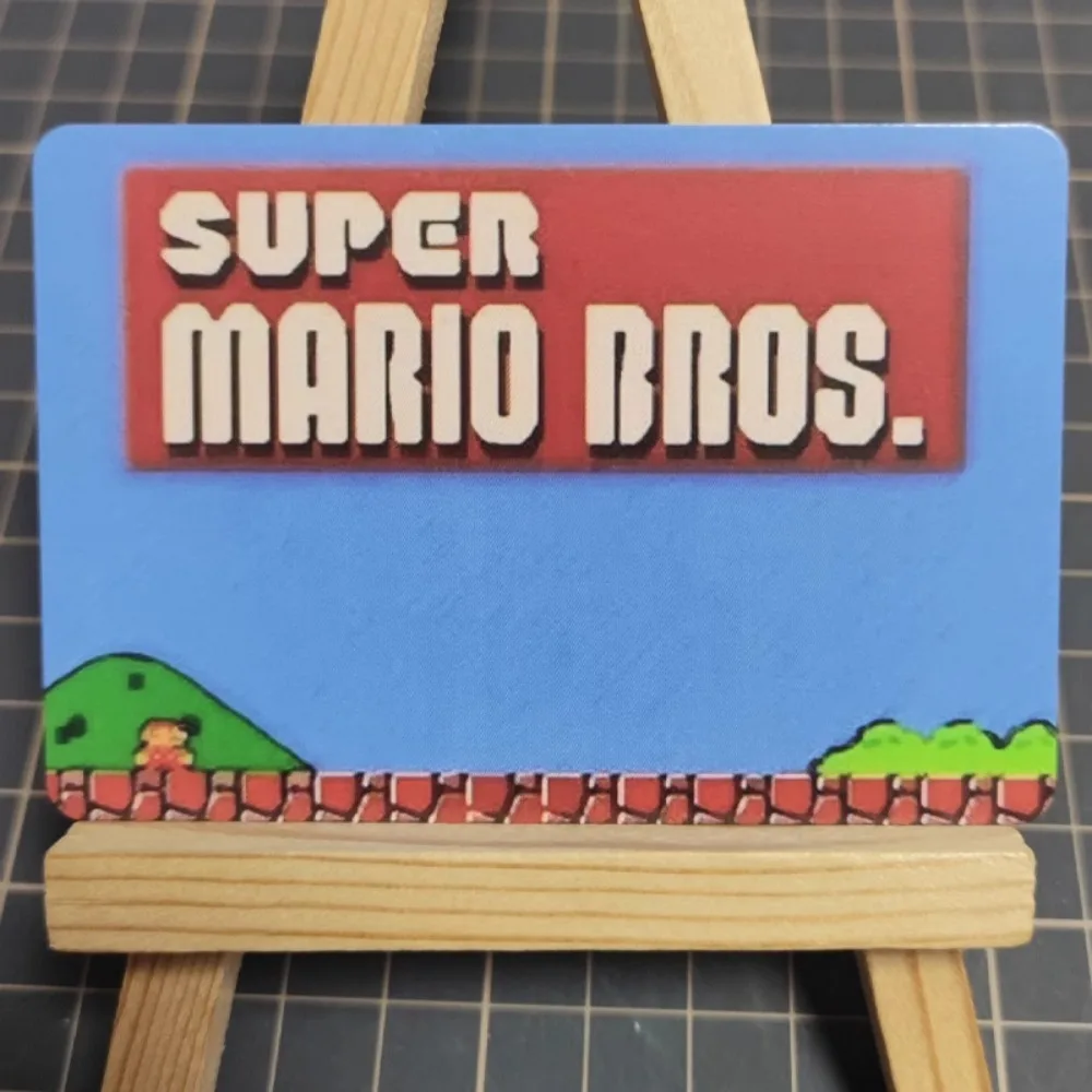 DIY Super Mario Black and White Joan of Arc Two Types of Flashes Anime Peripheral Game Collection Card Holiday Gift