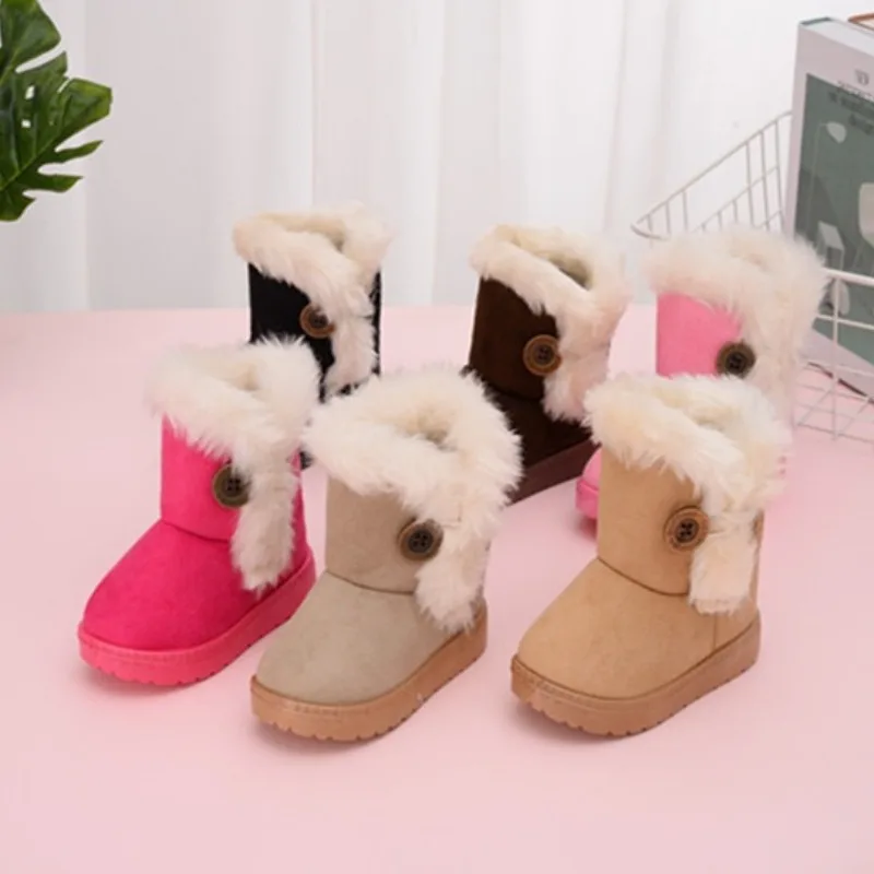 

Детские зимние ботинки, зима 2026, новое корейское издание, бархатные теплые ботинки для девочек, модные детские нескользящие универсальные детские короткие сапоги