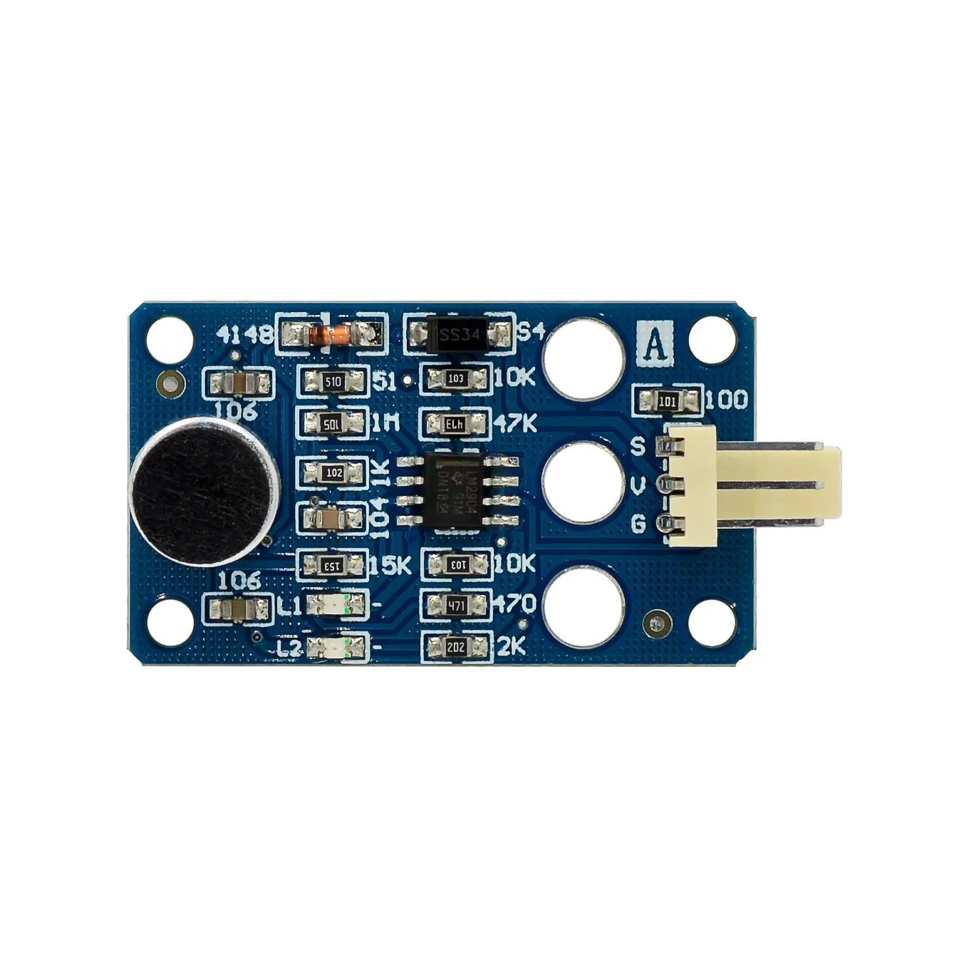 LM2904 Sound Intensity Detection Module Analog Decibel Detection Noise Control Sensor Microphone Module