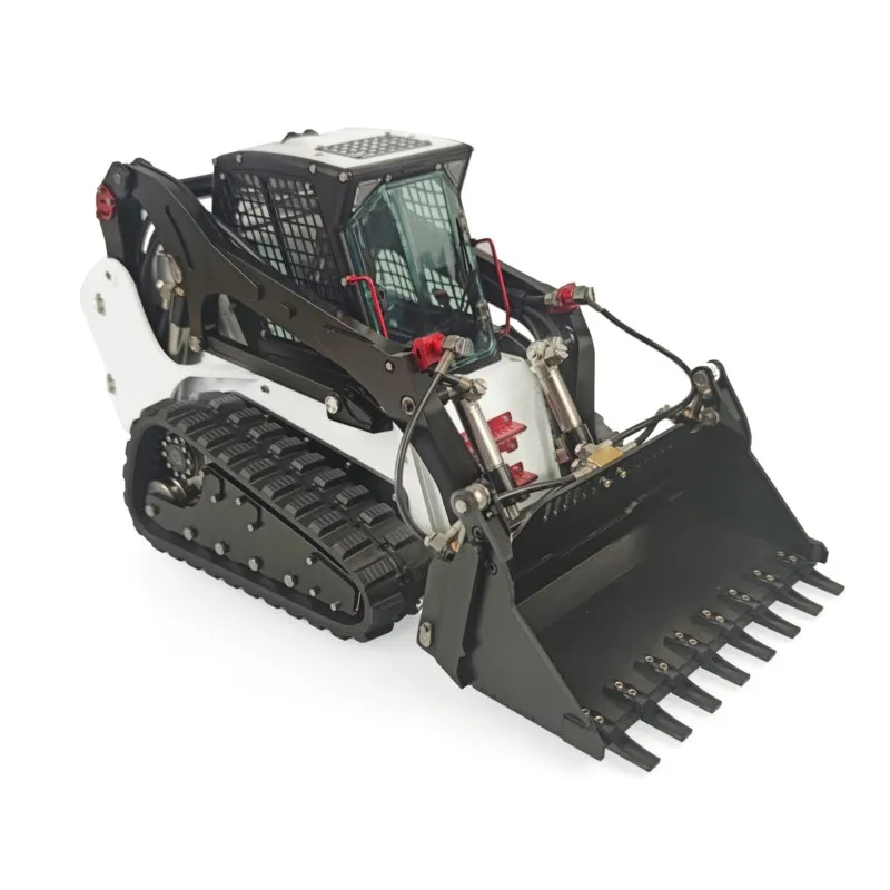 New LESU 1/14 Aoue LT5 Metal Hydraulic RC Loader Tracked Skid-Steer Control Cars Vehicle DIY Lights Sound Truck Toys Gift - view 3