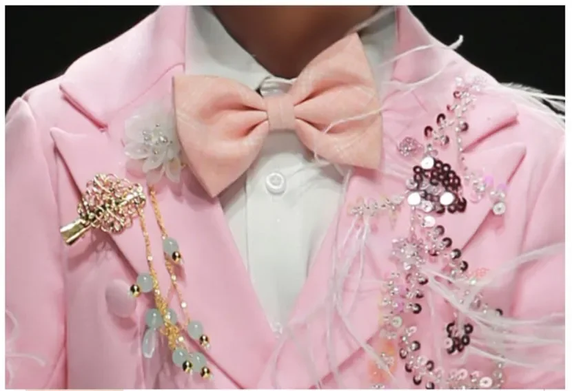 Children's Suit 2023 New British Handsome Fashion Stage Boys' Piano Performance Clothes Wedding Birthday Party Prom Dress A2171 image 4