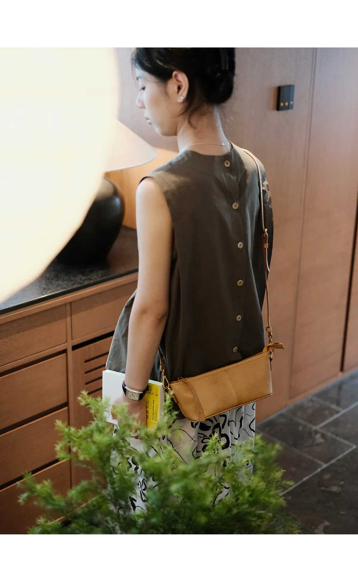 Modische Designer-Umhängetasche aus echtem Leder für Damen, kleine grüne Crossbody-Tasche, Wochenend-Party-Luxus-Schultertasche aus Kuhleder – Detail 9
