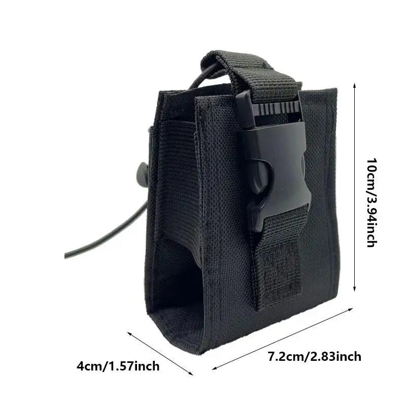 Adjustable Two‑Way Radio Holster Hanging Pouch Portable Walkie‑Talkie Storage Bag Outdoor Hunting Accessory