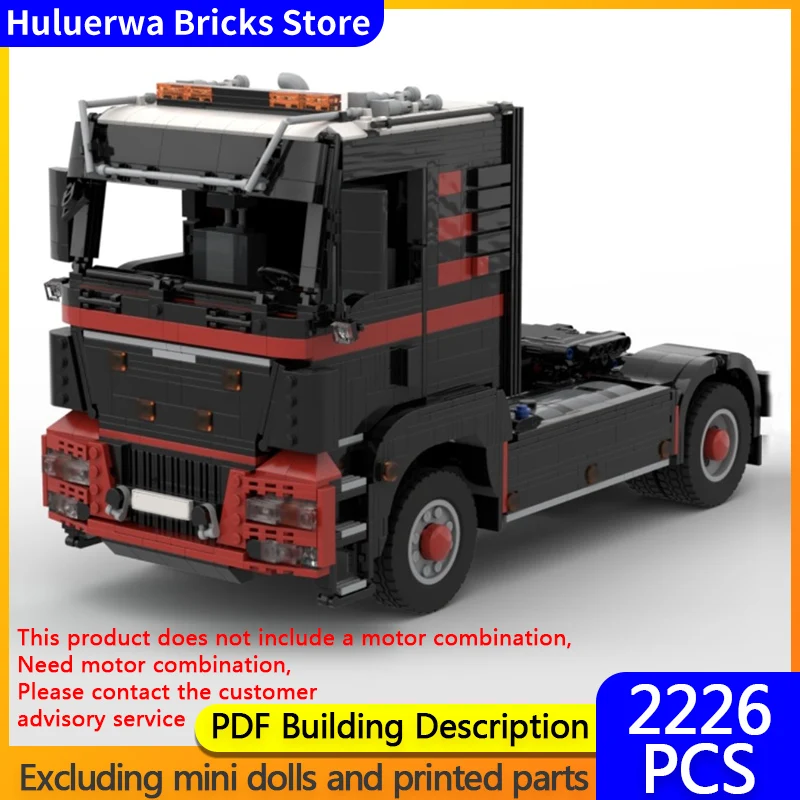 

City Car Model MOC Building Bricks Tgs Heavy-Duty Tractor Truck Modular Technology Children Holiday Gifts Assemble Toys Suit