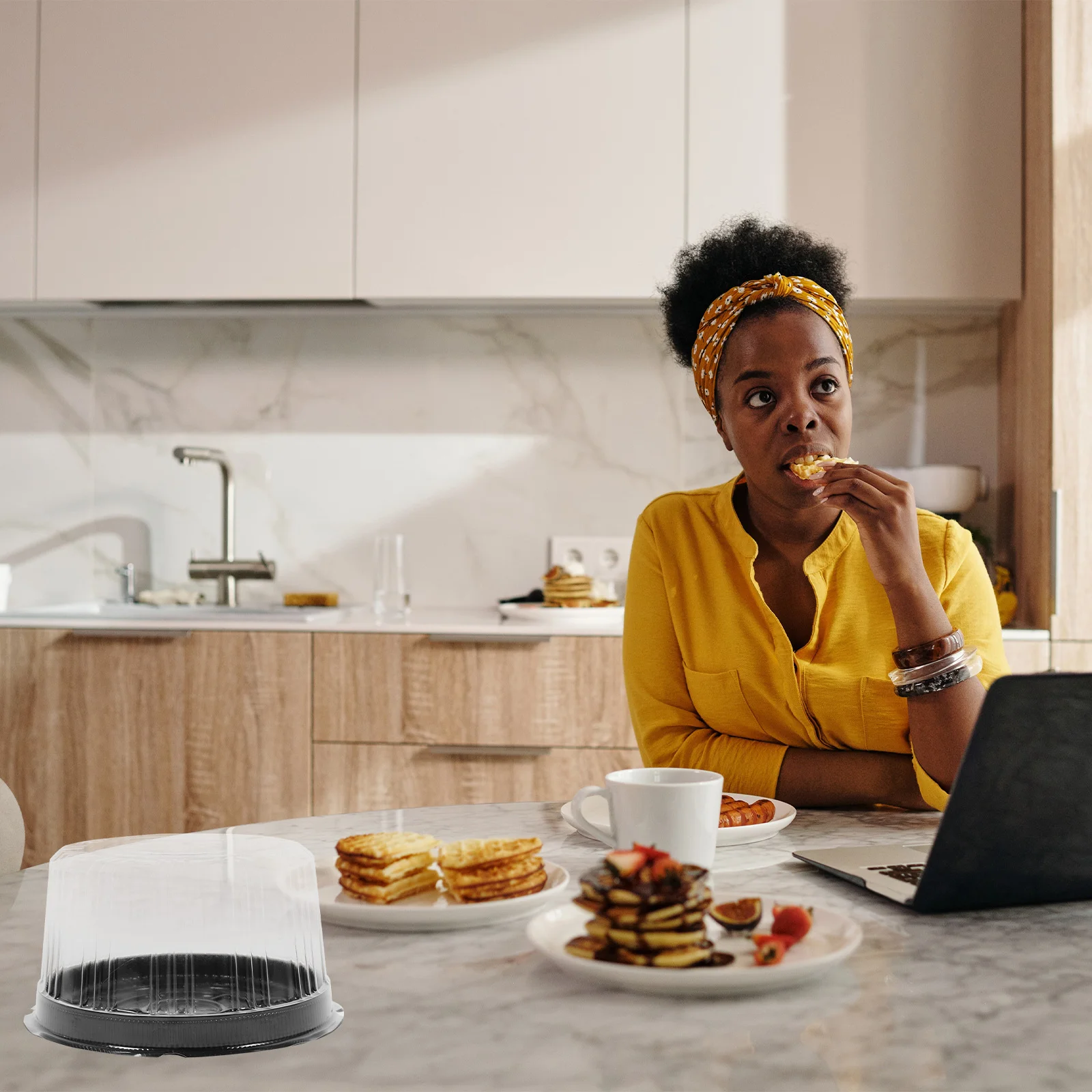 10 Pcs Cake Cheese Storage Box Containers Carriers with Lids Clear Round Mousse Pie Plastic for The Pet Biscuit